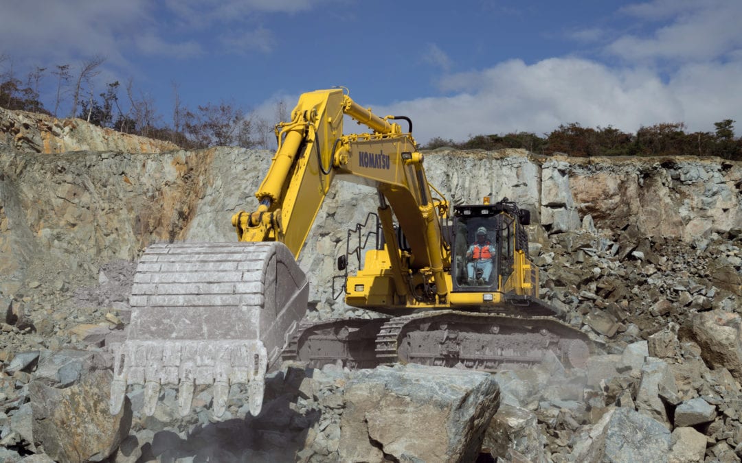 Komatsu PC700LC-11 – med reducerad bränsleförbrukning för arbeten i storskalig produktion