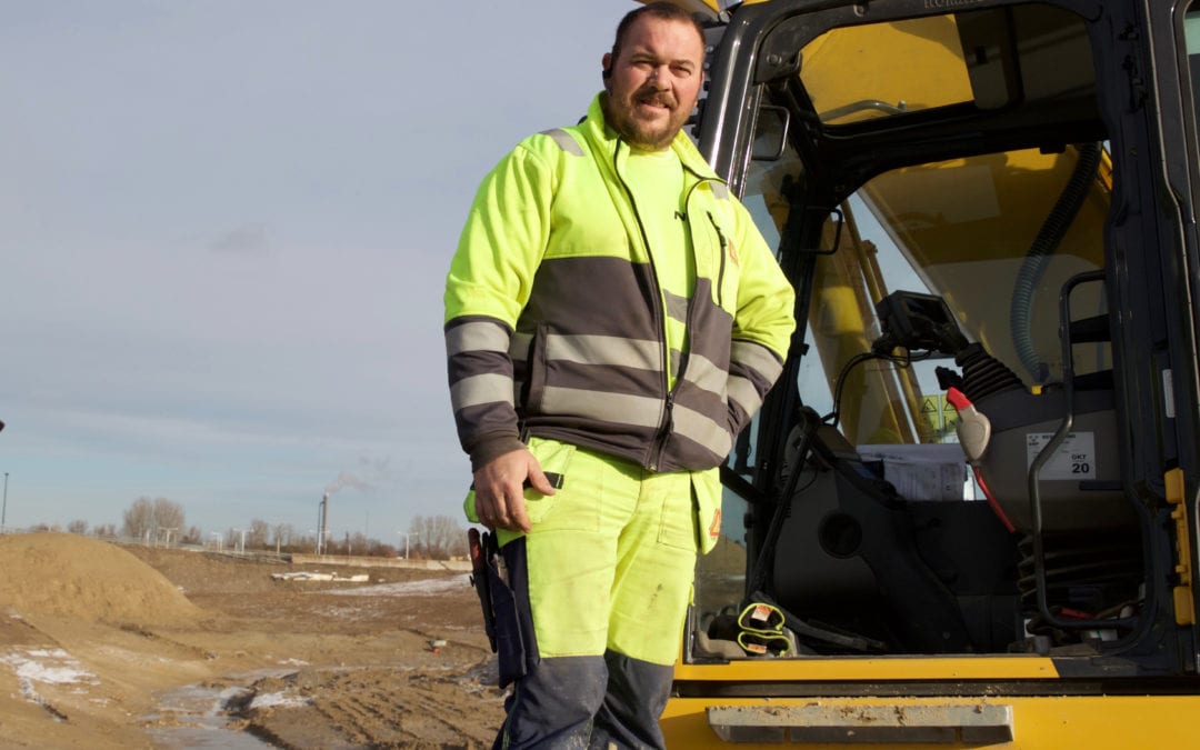 Arne Oddshammar kör Komatsu sedan över 20 år