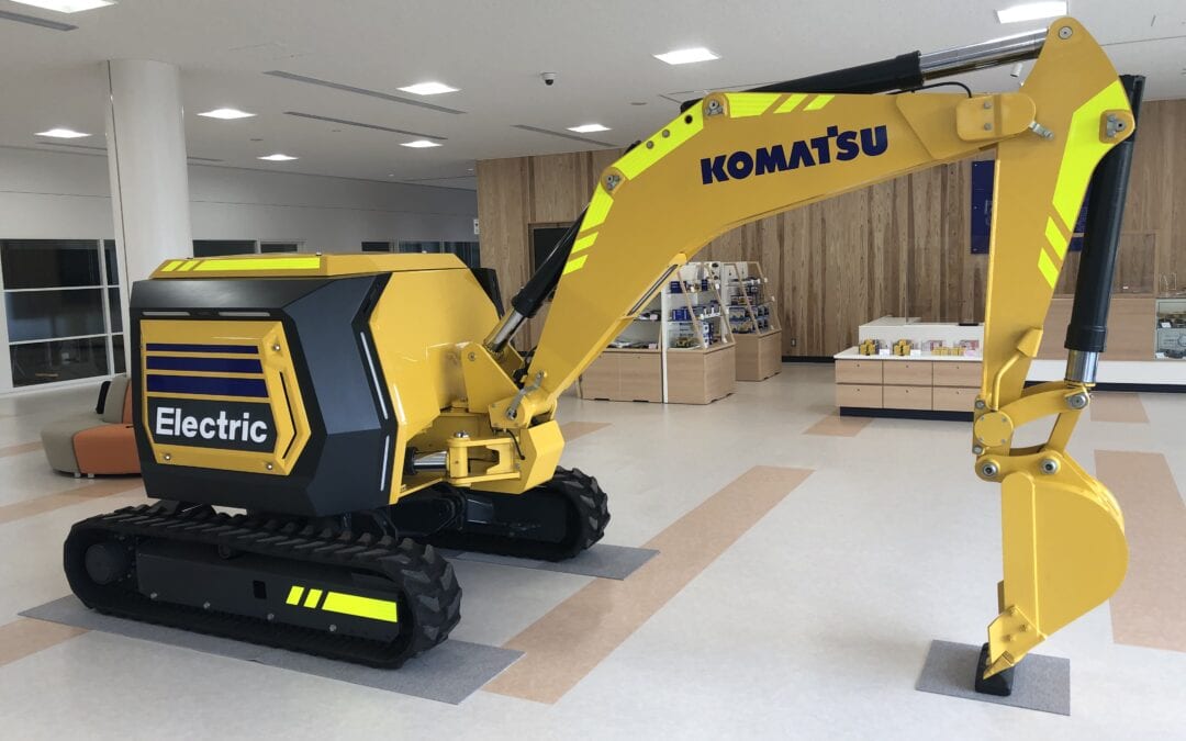 Fjärrstyrd, helelektrisk minigrävare från Komatsu