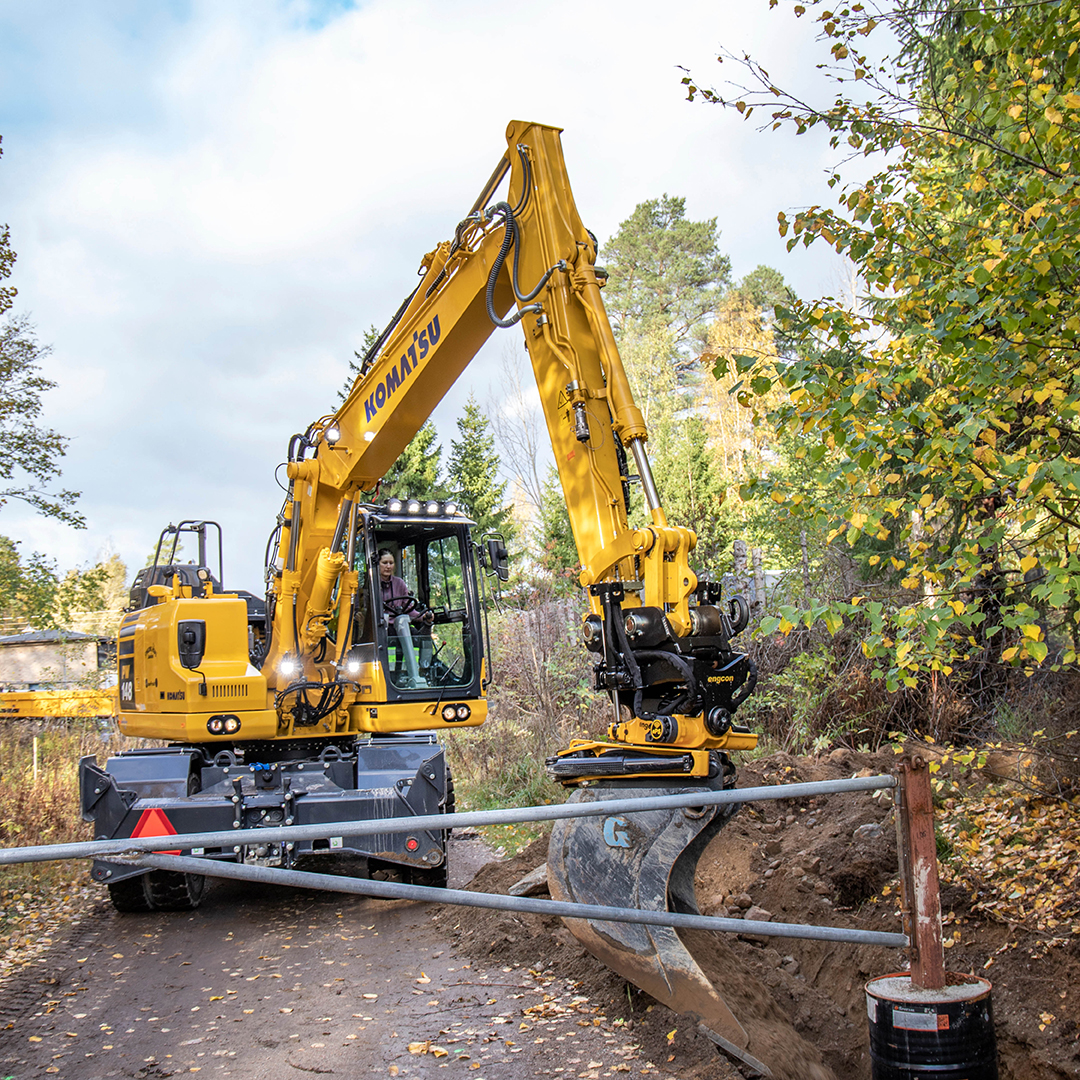 Komatsu hjulgrävare PC148 Komatsu bandgrävare PC490