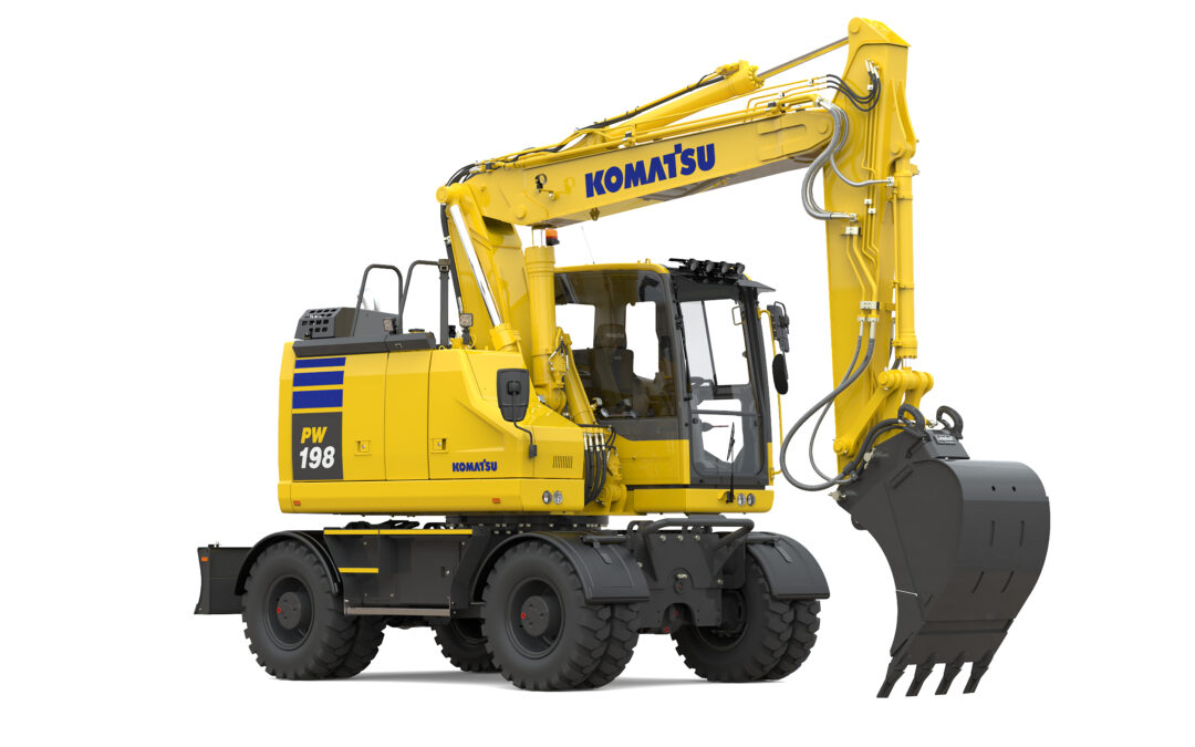 Komatsu introducerar de senaste hjulgrävarna, PW168-11 och PW198-11