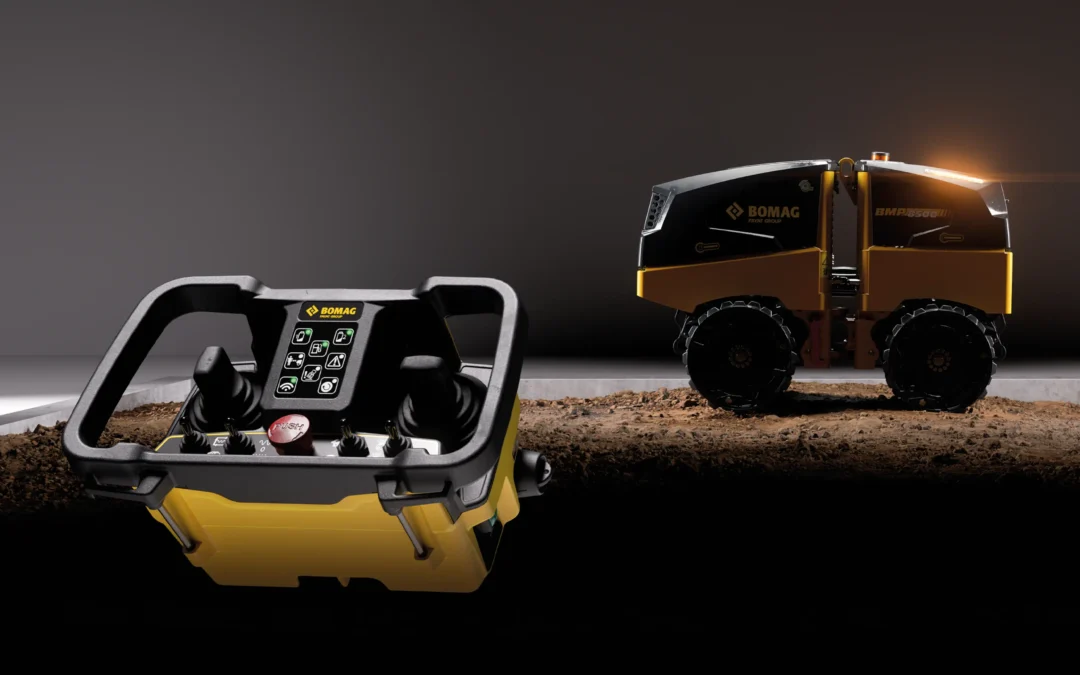Bomag presenterar den nya generationen av radiostyrda rörgravsvält BMP 8500.