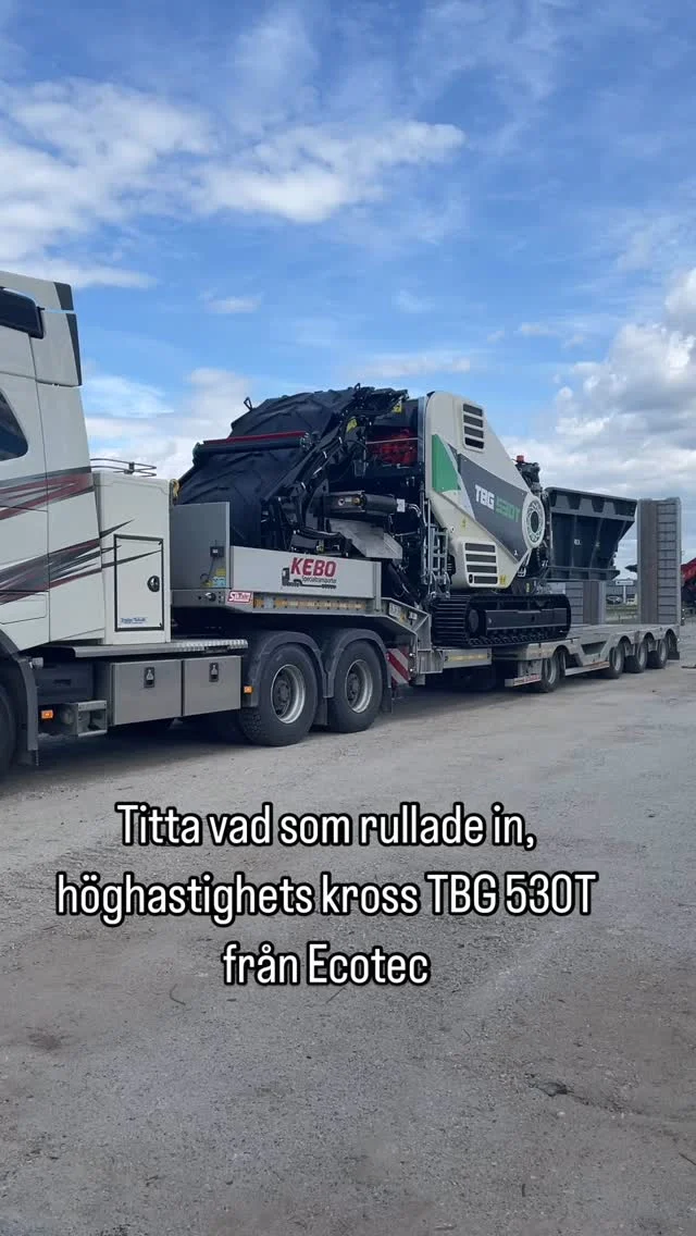 En höghastighetskross från Terex Exotec rullade in på gården, TBG 530T 💪

#terexecotec #kross #sodhaakentreprenad